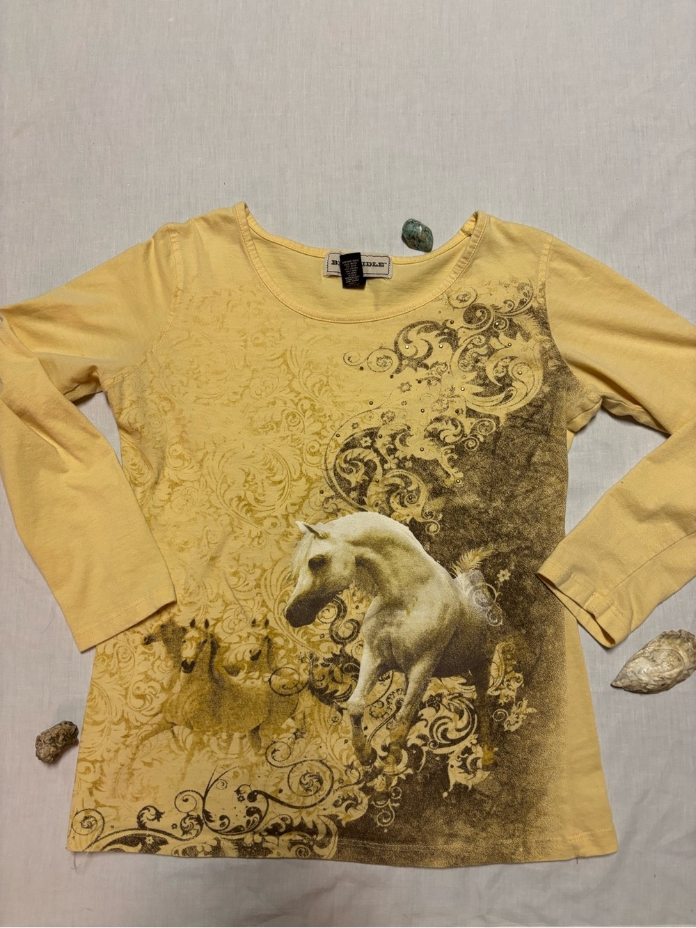Bit & Bridle Yellow Graphic Long Sleeve
